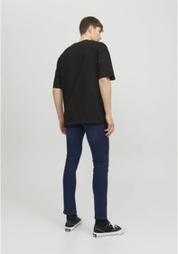 Resim Jack & Jones Erkek Jjiglenn Jjoriginal Mf 775 Dar Kesim Kot Pantolon 12237358 Mavi 