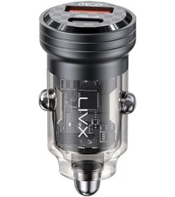 Resim Transparent 45w Pd/qc Type C Ve Usb Çıkış Ultra Hızlı Mini Araç Şarj Cihazı L35 