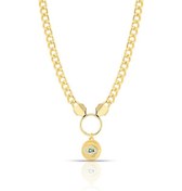 Resim Forentina Nazar Boncuklu Tasarım Kolye Ps1246 Çok Renkli 