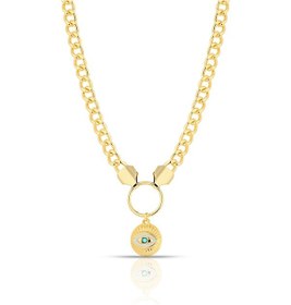 Resim Forentina Nazar Boncuklu Tasarım Kolye Ps1246 Çok Renkli 