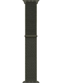Resim Ekılıf - İos Watch 42mm Uyumlu - Kordon Serisi Hasır Strap Kayış Band-03 - Cargo Khaki 