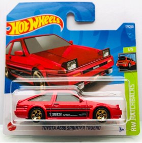 Resim Toyota Ae86 Sprinter Trueno Red 1:64 Ölçek Hotwheels Marka 1/5 
