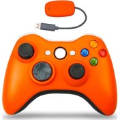 Resim Youtek Xbox 360 Oyun Kolu 2.4g Kablosuz Kumanda Abs Ergonomik Tasarım Turuncu Pil Dahil Değil 