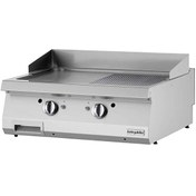 Resim Öztiryakiler Gazlı Grill Plate Yarı Oluklu 80x70x30 CM Ogg 8070 1/2 N 