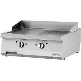 Resim Öztiryakiler Gazlı Grill Plate Yarı Oluklu 80x70x30 CM Ogg 8070 1/2 N 