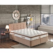 Resim Nironyatak Niron Queen Çift Kişilik Pedli Yatak Baza Başlık Seti 180X200 Ort 