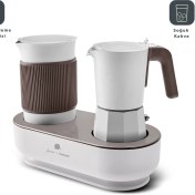 Resim Jumbo x Homend JoyPot 5013H Süt Köpürtme Fonksiyonlu ve 4 Farklı Kahve Programlı Mochapot 