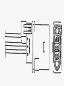 Resim NGK 93525 (UAA0004-VW002) Oksijen Sensoru-katalizor Oncesi (VW POLO 03F906262D UAA0004VW002 (WC593785) 