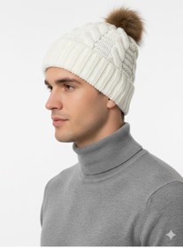 Resim STELLA VESTİNO Ponponlu Örgü Bere Unisex | Örgü Kışlık Erkek & Kadın Bere 