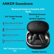 Resim Anker TWS Bluetooth 5.3 Kulaklık - Hibrit Aktif Gürültü Önleme 