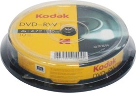 Resim Kodak Dvd-Rw 4X 4.7Gb 10'Lu Caxebox 1810310 