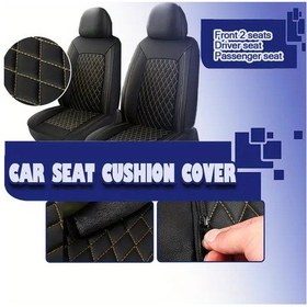 Resim Chuangyinshop Toyota Sienna 2021-2023 Ön 2 Koltuk Bej Universal Pu Deri Koltuk Kılıfı 