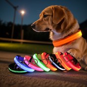 Resim Parlayan LED Evcil Hayvan Kolyesi, Şarj Edilebilir Pil Güçlü, Polyester Yansıtıcı Köpek Yürüyüş Kolyesi, Güvenli Gerilim ≤36V, Gece Görünürlüğü Güvenlik Aksesuarı 