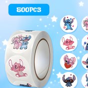 Resim 500 adet Dikiş Çıkartma Rulosu. Çeşitli Dikiş Karikatür ve Anime Tasarımları, Dizüstü Bilgisayarlar, Su Şişeleri, Kaykaylar vb. için Uygun, Yeniden Kullanılabilir, Kendinden Yapışkanlı Çıkartmalar 