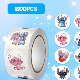 Resim 500 adet Dikiş Çıkartma Rulosu. Çeşitli Dikiş Karikatür ve Anime Tasarımları, Dizüstü Bilgisayarlar, Su Şişeleri, Kaykaylar vb. için Uygun, Yeniden Kullanılabilir, Kendinden Yapışkanlı Çıkartmalar 