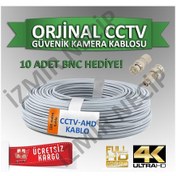 Resim 100 Metre 2+1 0.22Mm Kamera Kablosu+10 Adet Bnc Li 