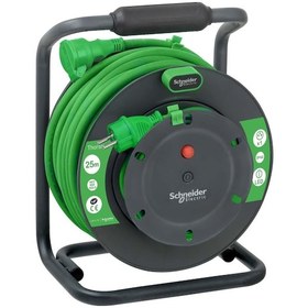 Resim Schneider Thorsman Uzatmalı Kablo Makarası IP44 HO7 VVF 3G2.5 25MT Kablo Topraksız - IMT33153 