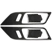 Resim 2015-2017 Yılları İçin Karbon Fiberden 4 Adet Araba Kapı Kolu Dekorasyonu 