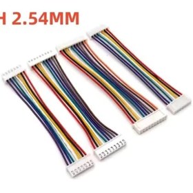 Resim 2,54mm Jst Xh 9 Pin Çift Taraflı Kablolu Konnektör 20cm 10 Adet 