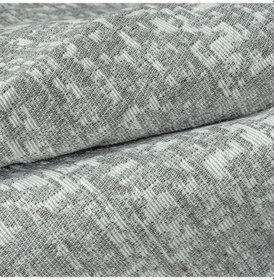 Resim Purecot Premium Pamuklu Püsküllü Koltuk Örtüsü 180x220 Çift Taraflı Terletmez Kaymaz , Antrasit Antrasit 