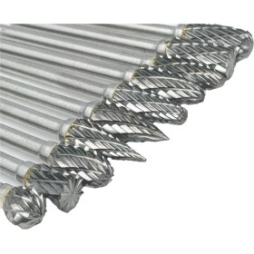 Resim Explosion1 10 Adet Karbür Çapak Bitleri Metal Ahşap Taş Çelik Için 1/8 Inç Çift Kesilmiş Tasarımlı Döner Alet Bitleri ile Uyumlu Ayarlanmış (Yurt Dışından) 