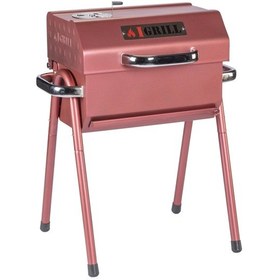 Resim Igrıll Barbekü Cube 402 Mm Kömürlü Mangal Kırmızı 