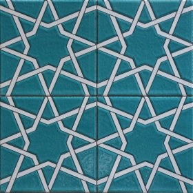 Resim Kütahya Çini Yapı Tasarım AC94 20X20 cm 4 Adet Çini Karo 