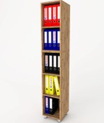 Resim 3G TASARIM Modüler Açık Raflı Kitap Ve Dosya Dolabı 3g-001-ad-a.çam / 35x35x190h 