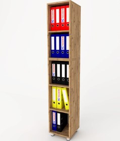 Resim 3G TASARIM Modüler Açık Raflı Kitap Ve Dosya Dolabı 3g-001-ad-a.çam / 35x35x190h 