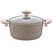 Resim OMS Collection 26x12.5 CM Granit Kahverengi Derin Tencere 