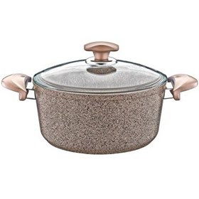 Resim OMS Collection 26x12.5 CM Granit Kahverengi Derin Tencere 