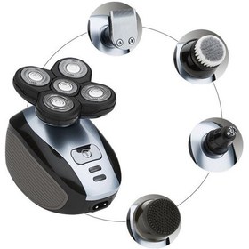 Resim Springsun 5 İ 1 Arada Şarj Edilebilir Erkek Elektrikli Tıraş Makinesi - 5 Yıkanabilir Başlıklı Sakal & Saç Trimmer 