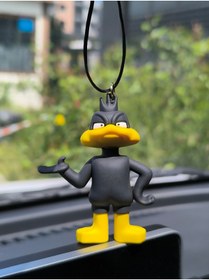 Resim Esey Dizayn Daffy Duck Araba Dikiz Ayna Süsü - Vantuzlu Cam Süsü 