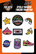 Resim FANTASTIC ARMA Ütü Ile Yapışan Dokuma Arma Seti Patch Nasa, Campıng, Aır Max Modeli 