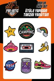 Resim FANTASTIC ARMA Ütü Ile Yapışan Dokuma Arma Seti Patch Nasa, Campıng, Aır Max Modeli 