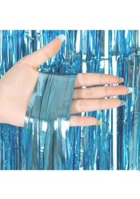 Resim Metalize Arka Fon Perde Parti Doğum Günü 175cm 80 Cm 