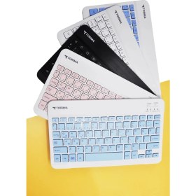 Resim Torima Kablosuz Klavye Mouse Seti TMK-04 Pembe 