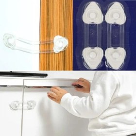 Resim Ankaverse® 2'li Mini Çok Amaçlı Kilit- Çocuk Güvenlik Gereçkerli Çekmece,dolap,kapak Kilidi 