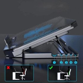 Resim Eco Lounge Ayarlanabilir Yükseklik Kademeli Laptop Soğutucu Fan 
