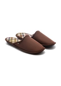 Resim Twigy AA0556 Ekose Erkek Ev Terliği Kahverengi 41/46 AA0556 Kahverengi 