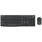 Resim Logitech Mk295 Q Tr Siyah Kablosuz Klavye Mouse Set Optik 