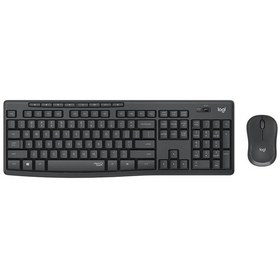 Resim Logitech Mk295 Q Tr Siyah Kablosuz Klavye Mouse Set Optik 