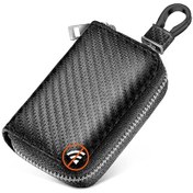 Resim Fosenze Karbon Fiber Araç Anahtarı Koruyucu Kılıf - Sinyal Blokajlı Ve Kancalı 