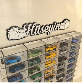 Resim Pleksi Kapak 1/64 Hotwheels Uyumlu 50 Araç Oyuncak Araba Rafı 