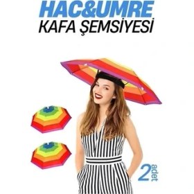 Resim Hac Umre Kafa Şemsiyesi Güneş Koruma Şemsiyesi 2 Adet 716266 