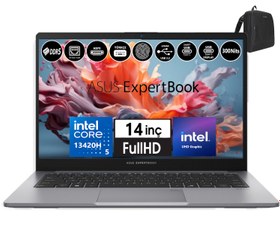 Resim Asus Expertbook P1 P1403CVA-I58512G0D Intel Core I5-13420H 24GB Ddr5 512GB SSD WINDOWS11PRO 14" Fhd Intel UHD Taşınabilir Bilgisayar WXI58512G0DW12+ZETTAÇANTA 