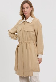 Resim M40274 Melidia Beli Büzgülü Kap / CAMEL 