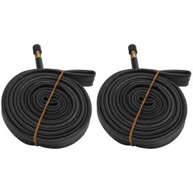 Resim Wezone 700x23c Schrader Valfi 48mm Bisiklet İç Lastiği Seti - Dayanıklı Butil Kauçuk - 2 Adet İç Lastik + 2 Adet Çekiç - Yol Ve Dağ Bisikletleri İçin - Gazsız Teslimat 