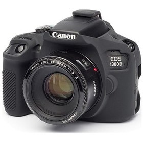 Resim EasyCover Canon 1300D/2000D Silikon Kılıf ECC1300DB (Siyah) 