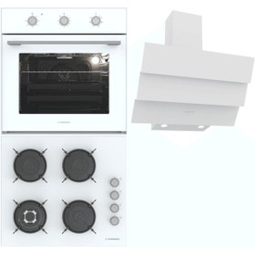 Resim Termikel Beyaz Ankastre Set (BO O6435C W - BH P6194C W - CH S6532C WW) 